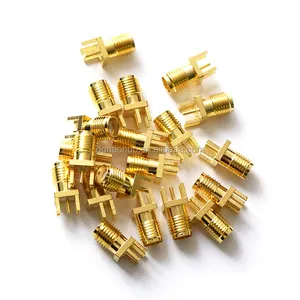 SMA Connector SMA Jack Female Edge Mount End Launch PCB Short Version Straight RF Coaxial Connector Wifi Module