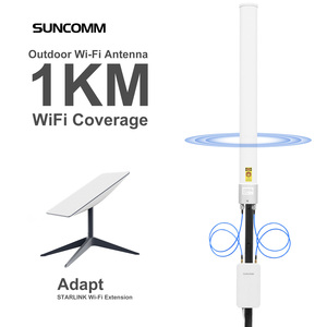 Antena WiFi de Fibra de Vidrio SUNCOMM AN-2458, 2.4-5.8GHz, 2x2 Omnidireccional, 13dBi, 5G, para Hoteles y Uso Doméstico, Montaje en Techo/Poste, 1.5 AN-2458 - Product Image 3