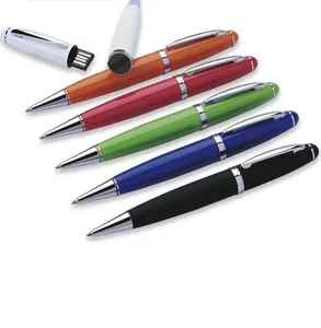 Waterproof Pen thumb Drive 2.0 Metal Ballpoint Pen Usb Memory Stick Business Gift 2gb 4gb usb flash drive u disk