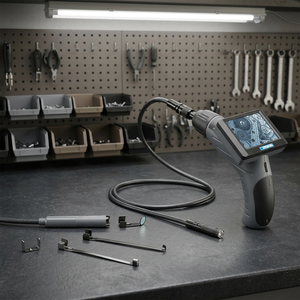 Fervi Flexible Endoscope with 3.5" LCD Display and 50mm Detection Depth for Mechanics Telescope & <b>Microscope</b> Accessories - Product Image 3