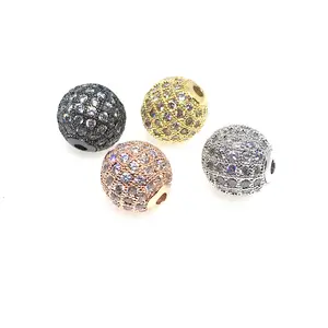 Hot Sale CZ Micro Pave Beads Gold