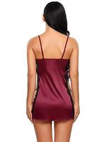 Ventes directes d'usine côté ouvert dentelle grande taille lingerie sexy jarretelle Sexy fantaisie belle chemise de nuit chemise de nuit