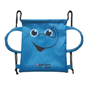 Hot Sale Custom Cheap 100% Polyester Backpack Advertising Promotional Gifts Sublimation Shopping Gym Sports Drawstring Custom