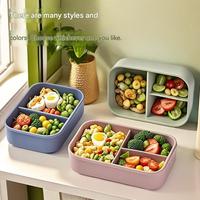 Boîte à lunch bento en silicone 7,2 pouces OEM/ODM, organiseur de réfrigérateur pour préparation de repas, conteneur de stockage alimentaire pour enfants et usage en restaurant