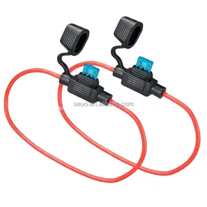 Hochwertige SEUO Marke Mini 12AWG wasserdichter Sicherungshalter Inline-Sicherheitsdraht-Adapterhalter