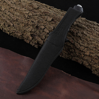 Couteau de chasse à lame fixe en acier inoxydable 3Cr13 Hongrui en gros avec manche en ABS pour le camping en plein air, qualité DIY, OEM disponible