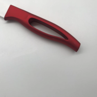 Customization zircone céramique couteau de cuisine 4 pouces couteau utilitaire poignée de couleur rouge