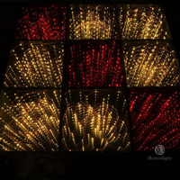 Dalles de danse LED en verre trempé 3D effet ciel étoilé pour événements, mariages et locations