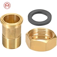 Connecteur de réservoir d'eau en laiton pour tuyau d'arrosage 3/4 ''GHT mâle à 1/2'' NPT femelle raccord de cloison en laiton