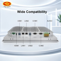 PC industriel tactile sans ventilateur de 12,1 pouces avec double LAN, double COM et intégration HMI pour usine et contrôle de machine