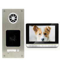 Sonnette vidéo couleur pour villa, kit de sonnette vidéo, système de sécurité de sonnette vidéo intelligente 7 pouces, téléphones de porte pour villa