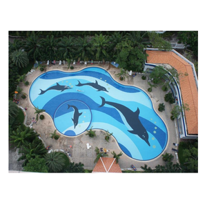 Mosaïque en céramique de porcelaine en forme de dauphin, directement de l'usine, pour carrelage de piscine - Product Image 1