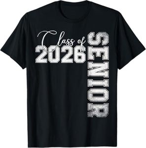 Spedizione gratuita T-shirt per la laurea del College High School Class of 2026 Senior 26 - Product Image 5