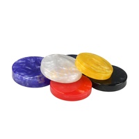 Meilleure vente Dames rondes en résine marbrée 50mm Grandes pierres de backgammon personnalisées de divertissement rose rouge bleu blanc