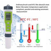 Testeur 3 en 1 pH/EC/température, stylo de test de qualité de l'eau avec rétroéclairage
