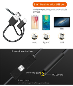 Caméra d'endoscopie USB 3 en 1 Dearsee, étanche IP67, type C <span class=keywords><strong>Android</strong></span>, caméra d'<span class=keywords><strong>inspection</strong></span> de type boroscope de 7 mm - Product Image 5
