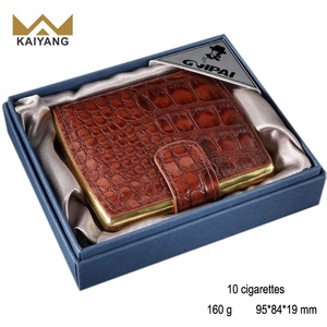 Kaiyang étui à cigarettes usine personnalisé paquet de cigarettes manchon 20 hommes étui à cigarettes <span class=keywords><strong>en</strong></span> métal <span class=keywords><strong>en</strong></span> <span class=keywords><strong>cuir</strong></span> Pu - Product Image 5