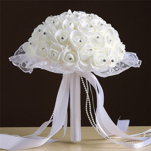 Ramo de Novia con Flores Artificiales, Accesorios para Boda, Ramo para Vestido de Novia - Product Image 3