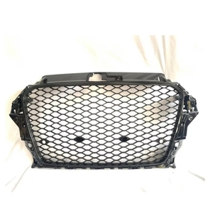 Rejilla de sintonización deportiva para coche, rejilla de parachoques delantero para <span class=keywords><strong>Audi</strong></span> A3, con placa de matrícula, S3, <span class=keywords><strong>Rs3</strong></span>, 2013, 2014, 2015 - Product Image 6