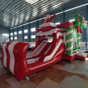 <b>Inflatable</b> Bouncer Castle Christmas <b>House</b> Commercial Customized Xmas Decoration 1 Piece Xmas <b>House</b> Commercial Wholesale I - Product Image 4