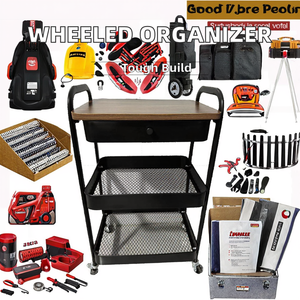 Nouvel article en gros : Chariot de rangement métallique à roulettes pour cuisine, salle de bain, salon, stockage alimentaire, garage – Boîte à outils et jouets - Product Image 6