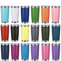 Logo personnalisé 20oz gobelets thermos sous vide en acier inoxydable double paroi voyage tasse à café avec couvercle en gros en vrac 20oz bouteille d'eau