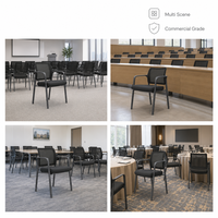 Chaise de conférence robuste avec structure renforcée pour usage professionnel