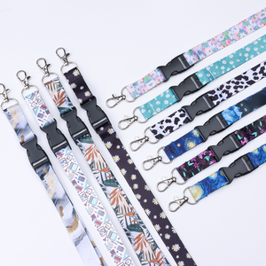 Lanières colorées tendance et élégantes avec logo personnalisé, lanière en polyester par sublimation avec <span class=keywords><strong>boucle</strong></span> de sécurité, sangle spéciale pour le cou - Product Image 5