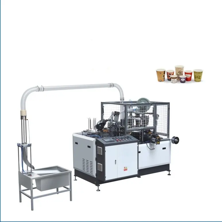 أفضل صانع إنتاج أكواب الشاي والقهوة التي تستخدم لمرة واحدة أوتوماتيكية بالكامل ، ماكينة صنع الأكواب الورقية الصغيرة لتشكيل الأوعية الورقية