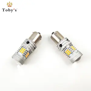 Toby 'S Fabriek Ontwerp T20 25W 2500lm Smd 3020 Auto Led Verlichting Canbus 1156 12V Bochten Lamp Brake lamp