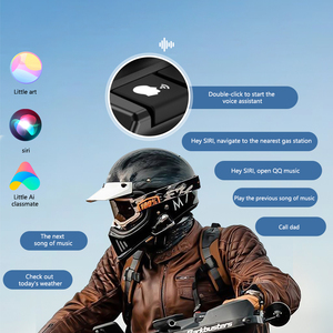 Multi-color Ambient Light C10 <strong>Automatic</strong> Answering Helmet <strong>Headset</strong> Long Battery Life for Motorcycle Accessories - Product Image 2