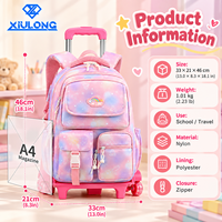 Sac à dos pour enfants grande capacité multi-compartiments, 2 en 1, détachable, imprimé galaxie, pour garçons et filles, vente en gros