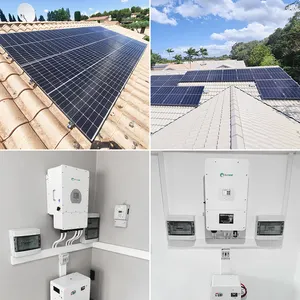 Sunpal Solars ystem Hybrid-Solarpanel-Energie system 3kW 5 kW 5kVA 3 5 kW Photovoltaik-Solars ystem für Wohnzwecke Batterie kits