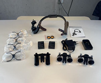 Ensemble complet de haute qualité 2.5X/3.5X/6.0X de loupes médicales Loupe de phare chirurgical sans fil