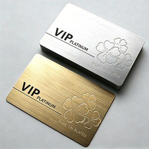 Tessera VIP Personalizzata in Acciaio Inossidabile, Carta Metallica Incisa Formato Carta di Credito, Vendita all'Ingrosso - Product Image 1