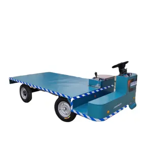 Electric four-wheel flat truck used for warehouse plant engineering farm pasture garden supermarket logistics handling