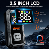 Démarreur de voiture portable 20000 mAh 12 V, booster de batterie de voiture, chargeur de batterie au lithium, pompe à air, gonfleur de pneus avec LED