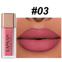 Lápiz Labial Líquido Mate de Marca en Stock al por Mayor, Brillo Labial Morado con Bajo MOQ, Logotipo Personalizado Disponible, Maquillaje Profesional