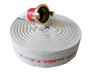 Weißer 3 "X 50 'Doppelmantel-PVC/TPU-Gummi-Feuerlösch schlauch - Product Image 2