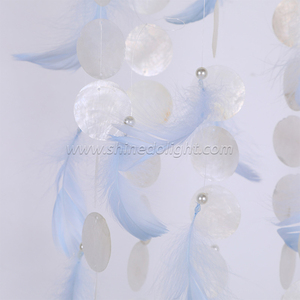Natural Shell <span class=keywords><strong>Dream</strong></span> Catcher ornamenti per la casa regali innovativi campanelli eolici piume Dreamcatcher decorazioni per arazzi da esterno - Product Image 5