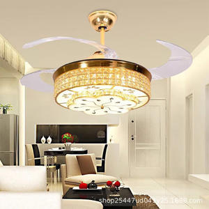 Lámpara de Techo con Ventilador LED Simple y Moderna, para Comedor, Sala de Estar, Dormitorio - Envío por Pieza - Product Image 1