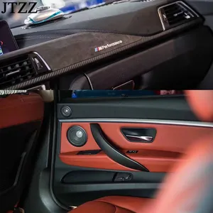 ชุดแต่งภายในคาร์บอนไฟเบอร์ 7 ชิ้น สำหรับ BMW ซีรีส์ 3 4 รุ่น F30F32F34F36  ประกอบด้วยคอนโซลกลาง แผงหน้าปัด มือจับประตูด้านใน - Product Image 2