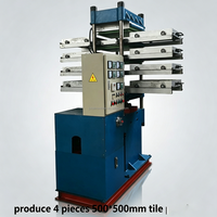 Machine de fabrication de dalles de sol en caoutchouc hydraulique automatique contrôlée par PLC avec contrôle numérique de la température, moteur/pompe/presse de vulcanisation