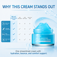 Crème hydratante quotidienne raffermissante Private Label CHK-Cu Bakuchiol Plump Bounce avec triple céramide pour le soin des ridules