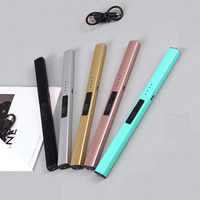 Briquet à arc plasma rechargeable par USB, coupe-vent, sans flamme, électrique, pour accessoires de bougies parfumées, vente en gros, OEM