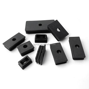 Reutilizável Anti-Slip Tubo Quadrado Tubo de Plástico Plug com Buraco Redondo Cap Stopper End Cap Mesa e Cadeira Foot Pads - Product Image 4