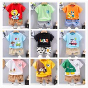 Conjuntos de Ropa de Algodón para Niños, Manga Corta, en Promoción - Product Image 6