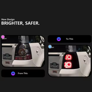 ชุดแปลงไฟท้าย LED สำหรับรถยนต์ AURON Land Rover Freelander ปี 07-15 - วัสดุ ABS ใส คุณภาพสูง แบบเสียบใช้งานได้ทันที 12V 36W ของแท้ - Product Image 3