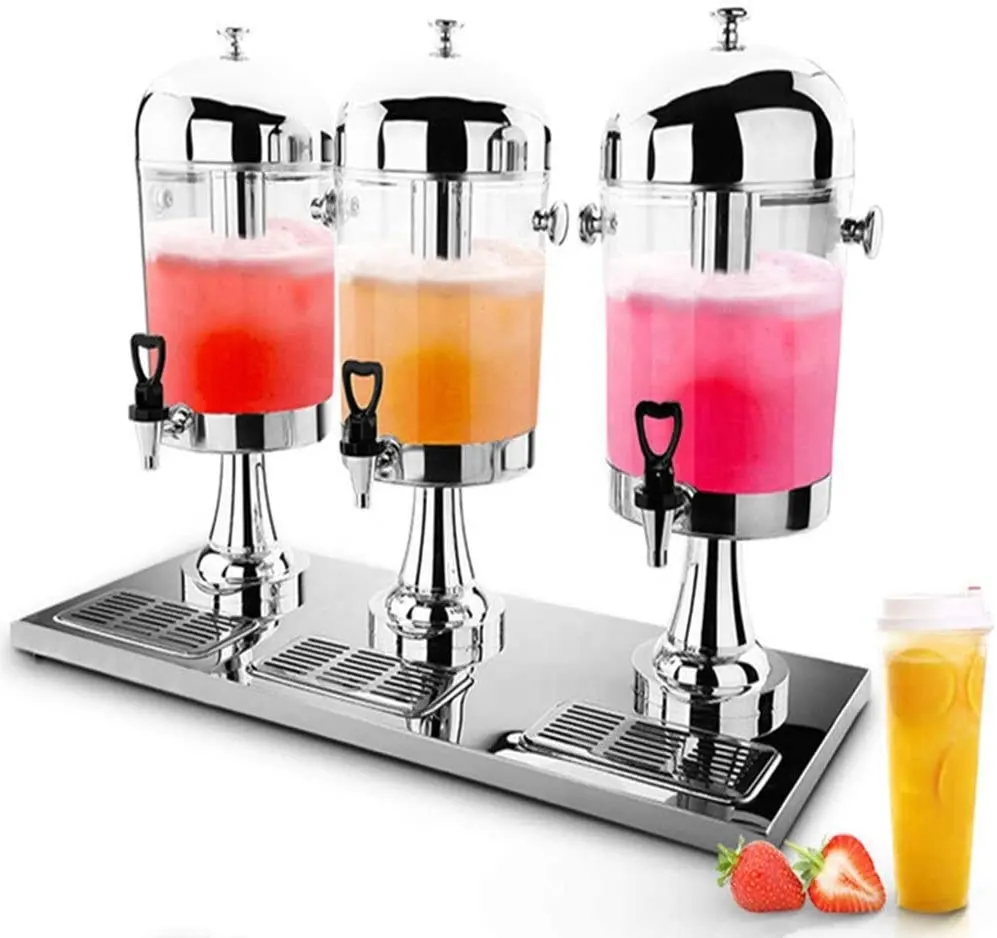 Buffet Drink Juicer Commercial Iced Beverage Dispenser Juice Container Stale Machine