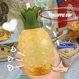 Botella de Agua con Forma de Fruta de 500 ml, Linda Botella de Agua con Pajita de Dibujos Animados con Forma de Fresa y Piña, Botella de Agua Portátil con Forma de Fruta para Niños/Niñas/Adultos - Product Image 2